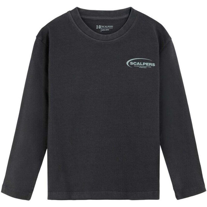 Scalpers Mikina Scworldlstee antracitová 67105742