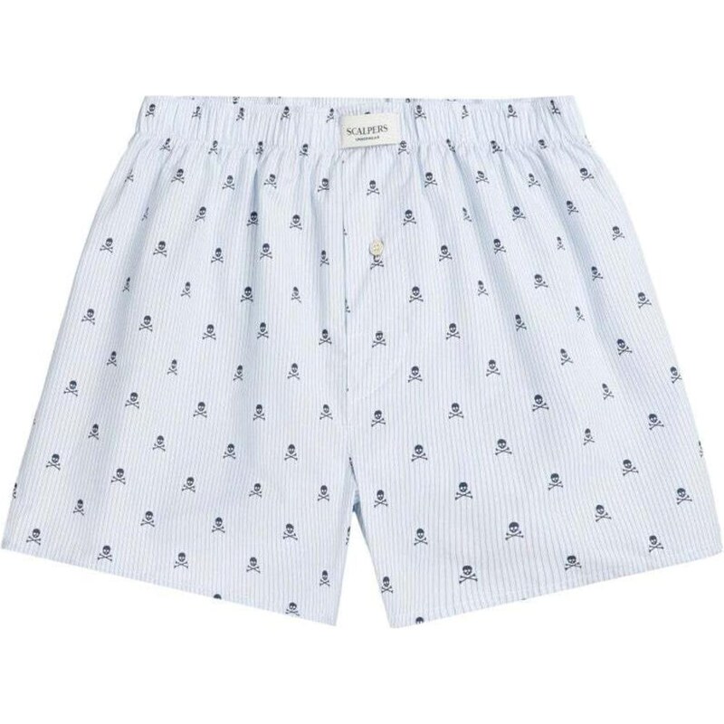 Scalpers Boxerky modrá / svetlomodrá 67105773