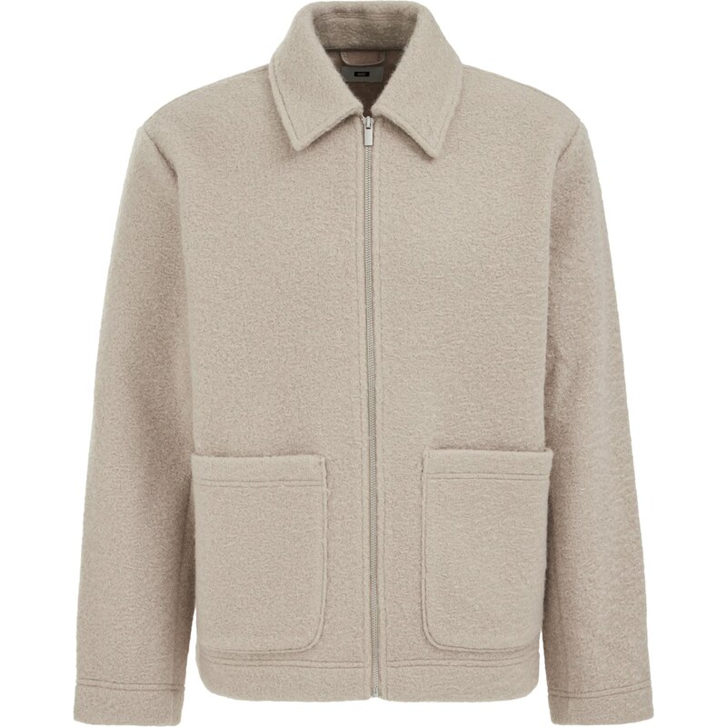 WE Fashion Prechodná bunda sivobéžová 67105817