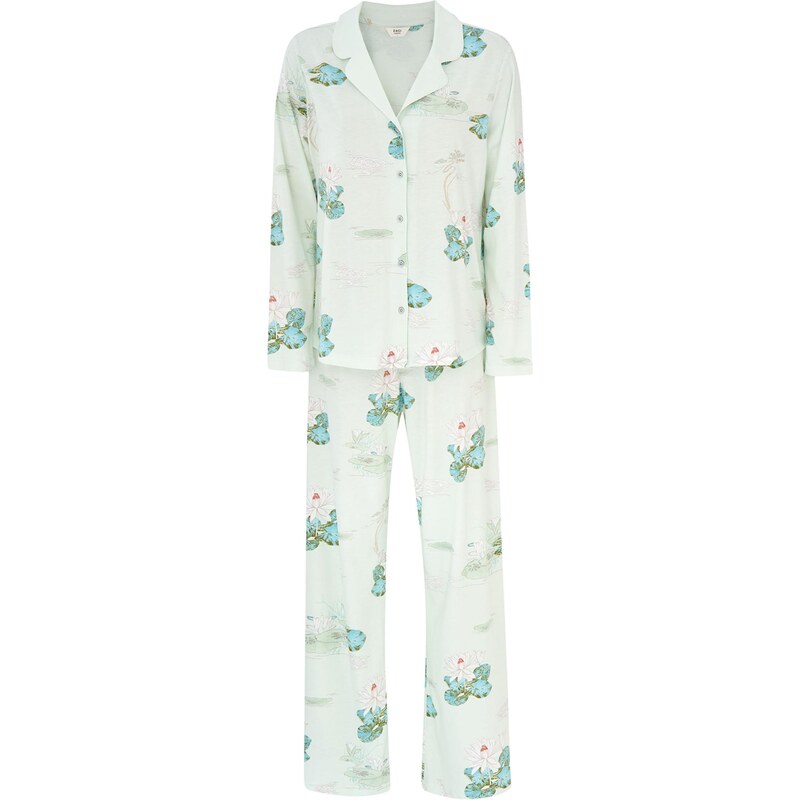 Dagi Pyžamo nebesky modrá / zelená / pastelovo zelená 67105842