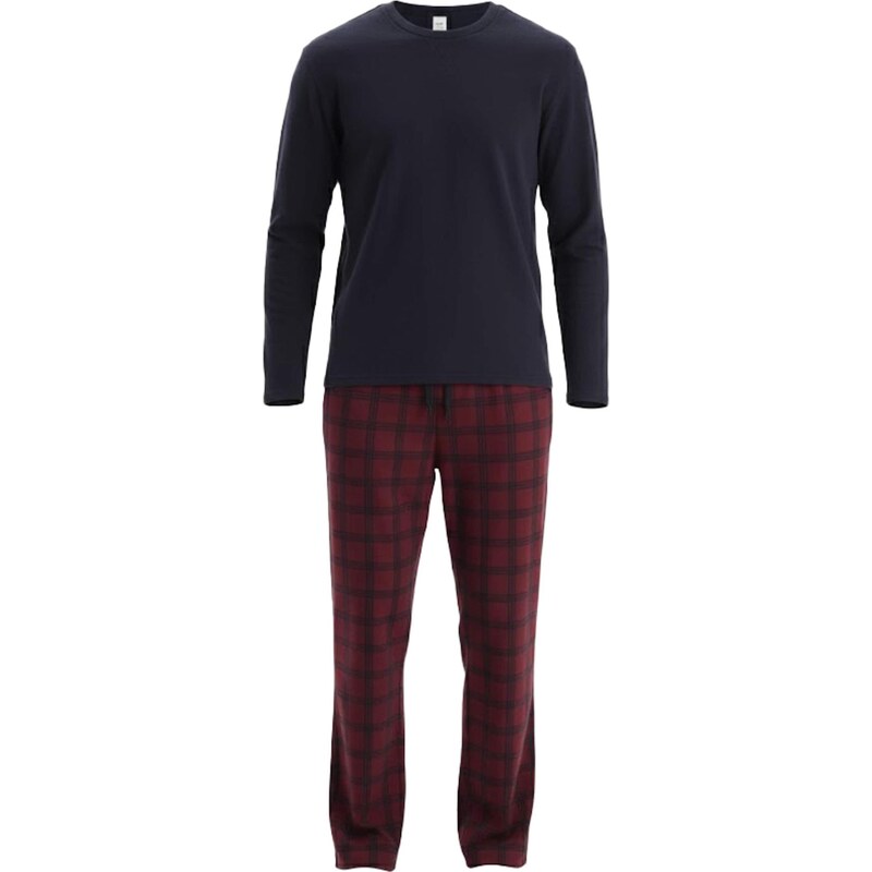 Dagi Dlhé pyžamo námornícka modrá / bordová 67105848