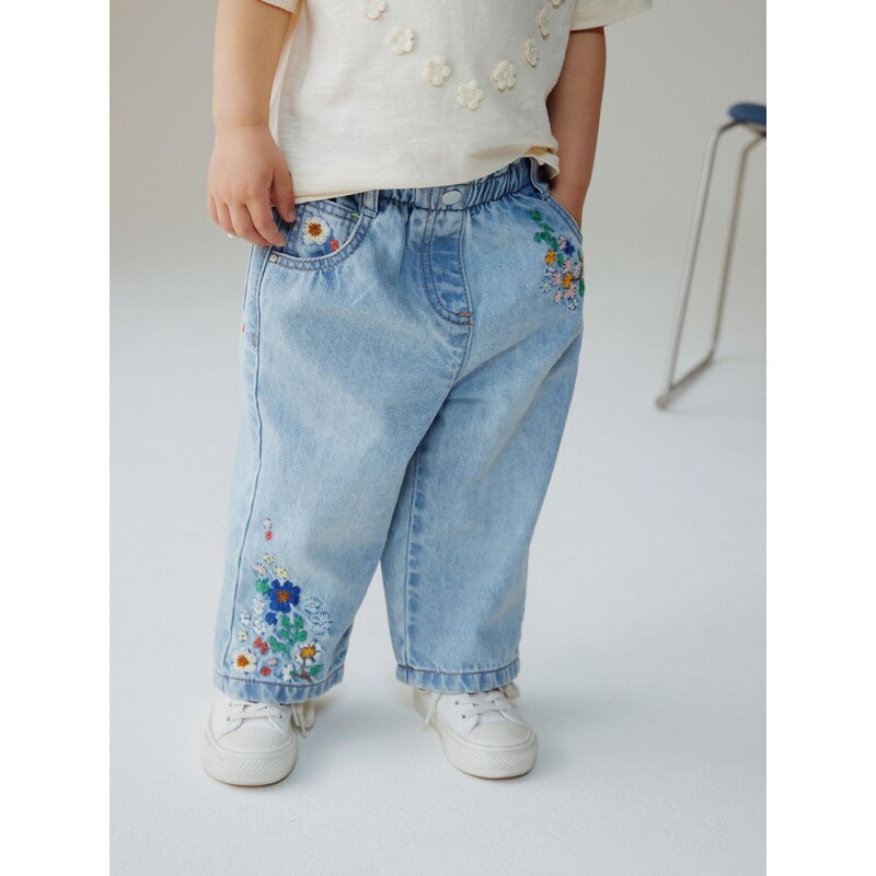 Next Džínsy kobaltovomodrá / svetlomodrá / zelená / biela 67105948