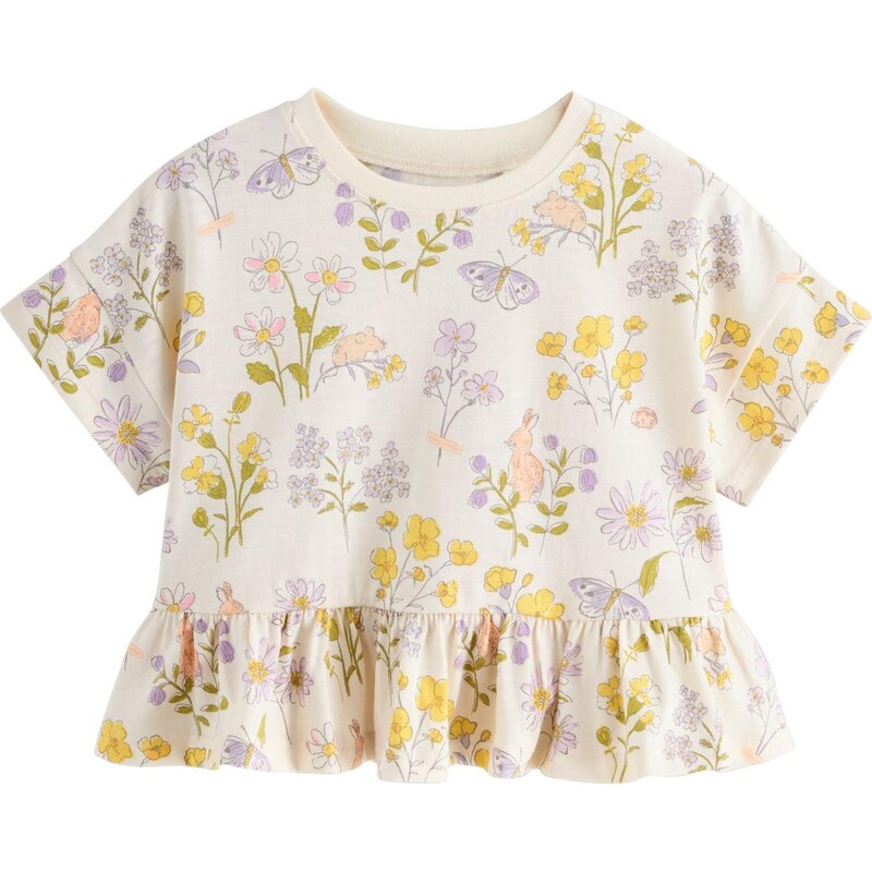 Next Tričko zelená / fialová / ružová / biela 67105946