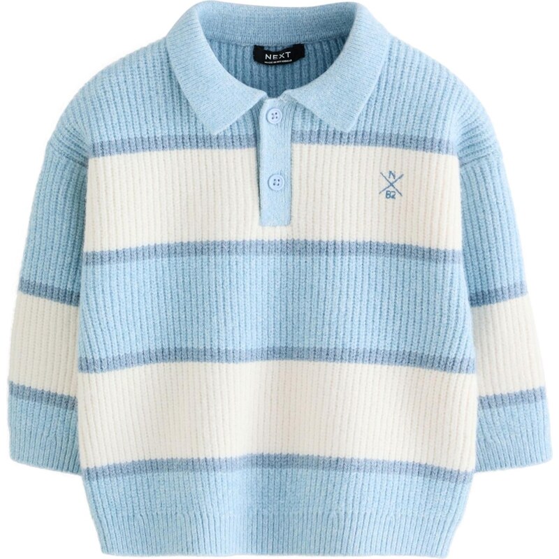 Next Sveter modrá denim / svetlomodrá / biela ako vlna 67106311