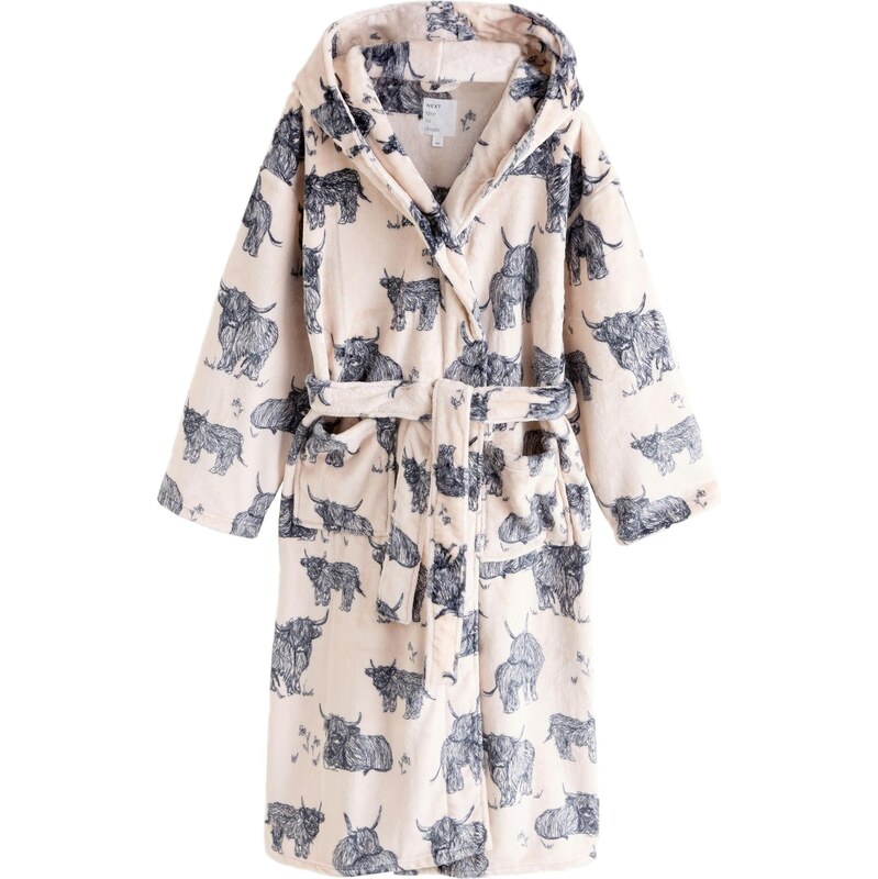 Next Krátky župan krémová / sivá 67106009