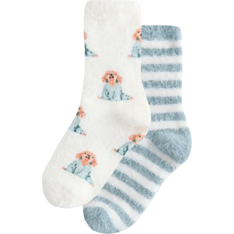 Next Ponožky opálová / biela 67106002