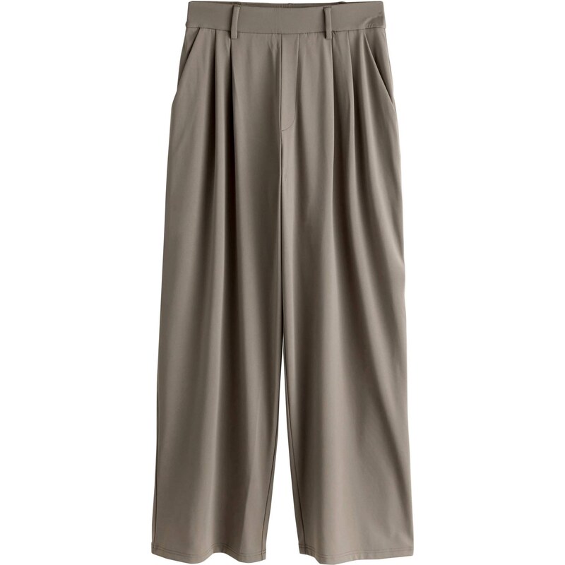 Next Plisované nohavice hnedá 67106060