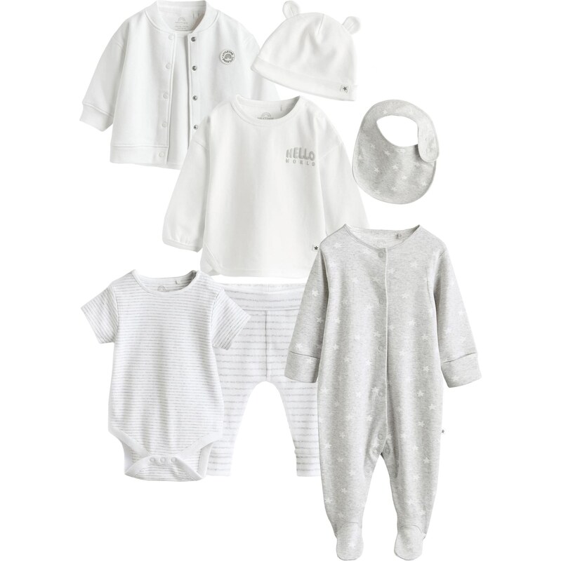 Next Set sivá / biela 67106064