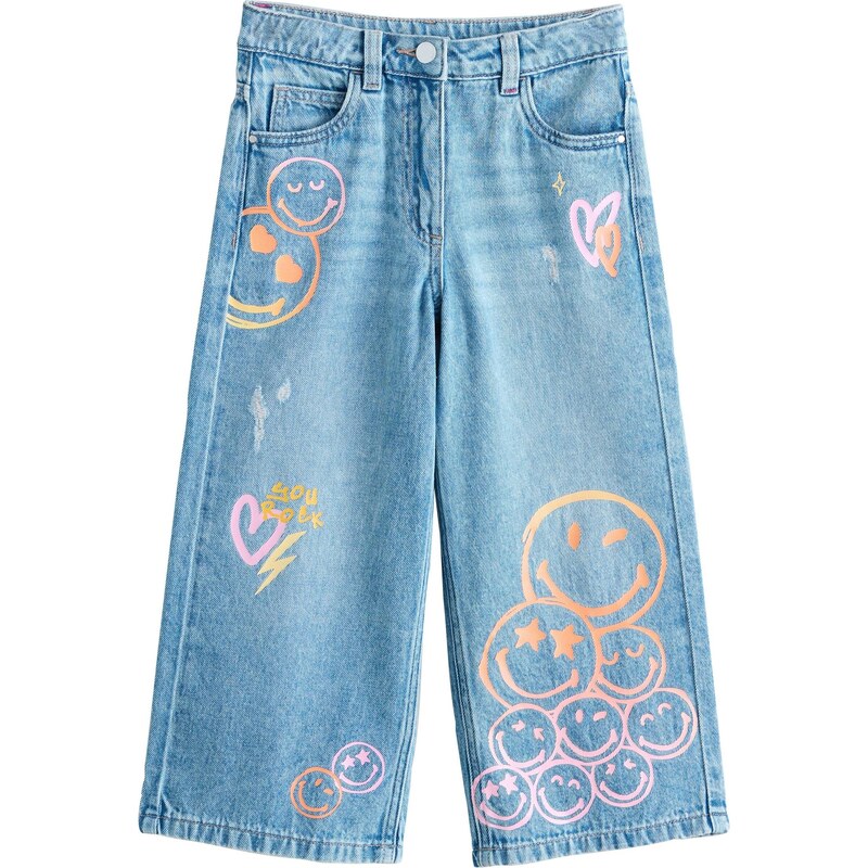 Next Džínsy modrá denim / svetlooranžová 67106608