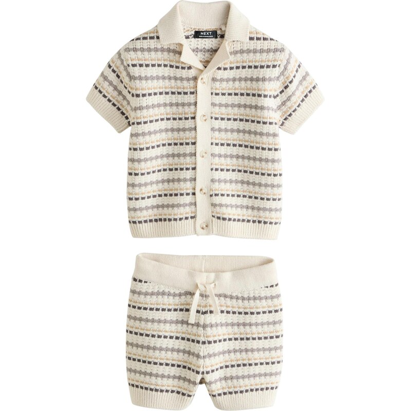 Next Set béžová / tmavohnedá / sivá 67106136