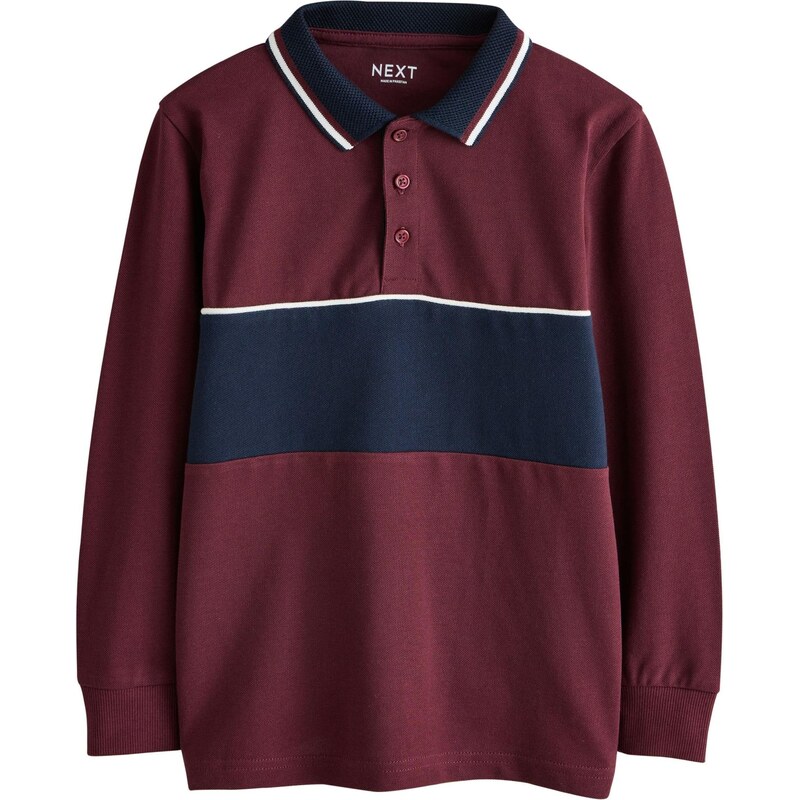 Next Tričko námornícka modrá / farba lesného ovocia / biela 67106148