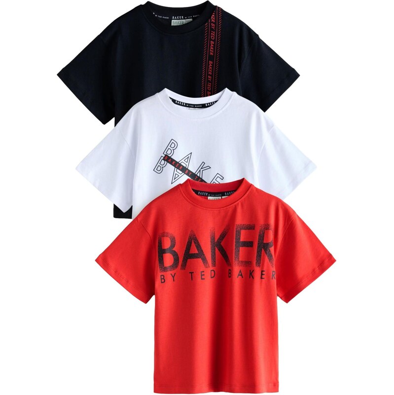 Baker by Ted Baker Tričko červená / čierna / biela 67106198