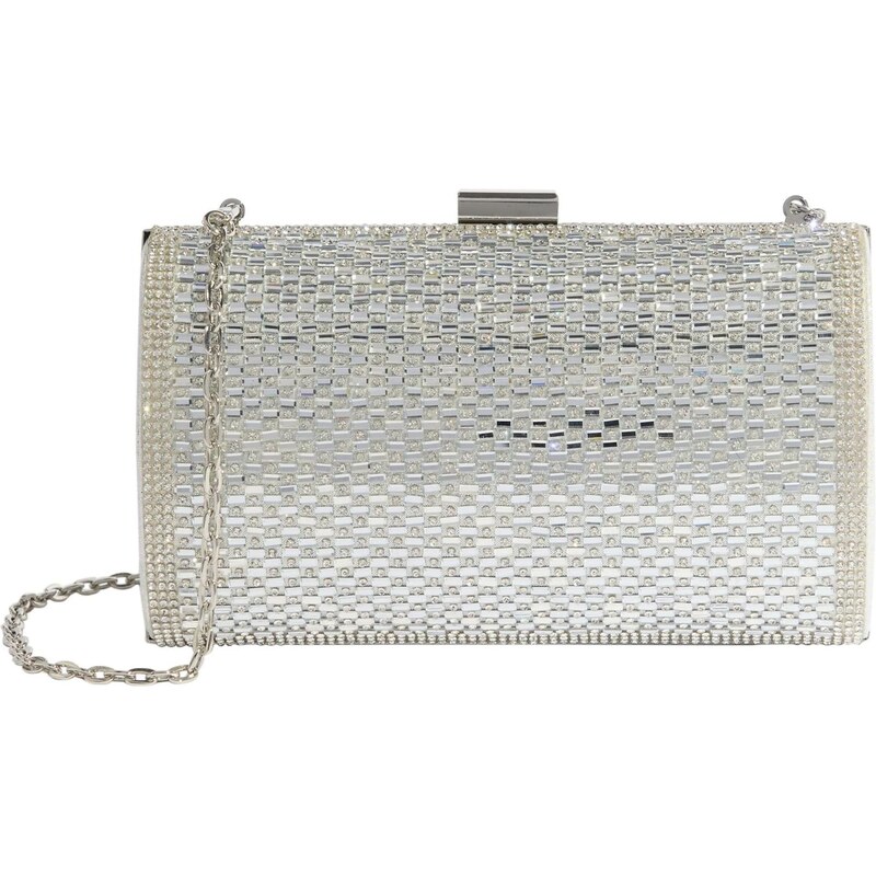 Lipsy Listová kabelka strieborná 67106244