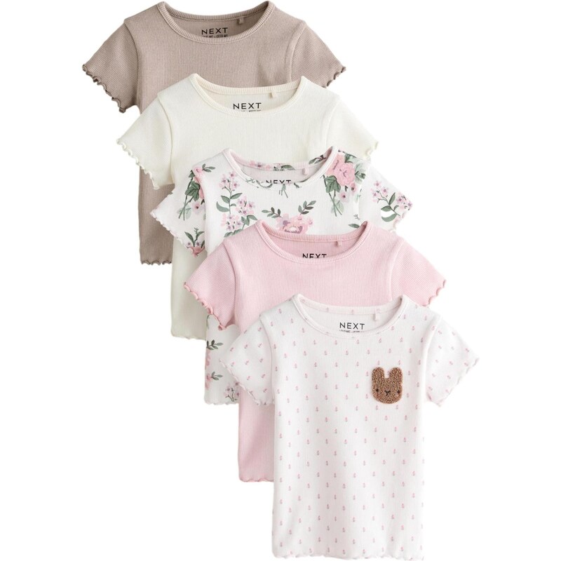 Next Tričko béžová / ružová / biela 67106302