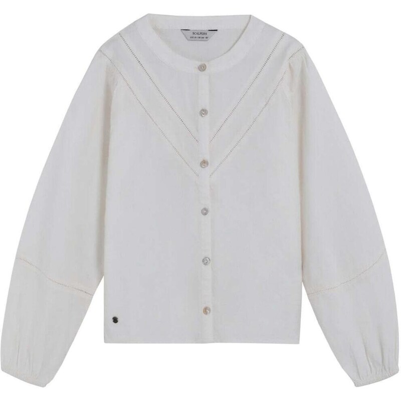 Scalpers Blúzka Amy šedobiela 67106330