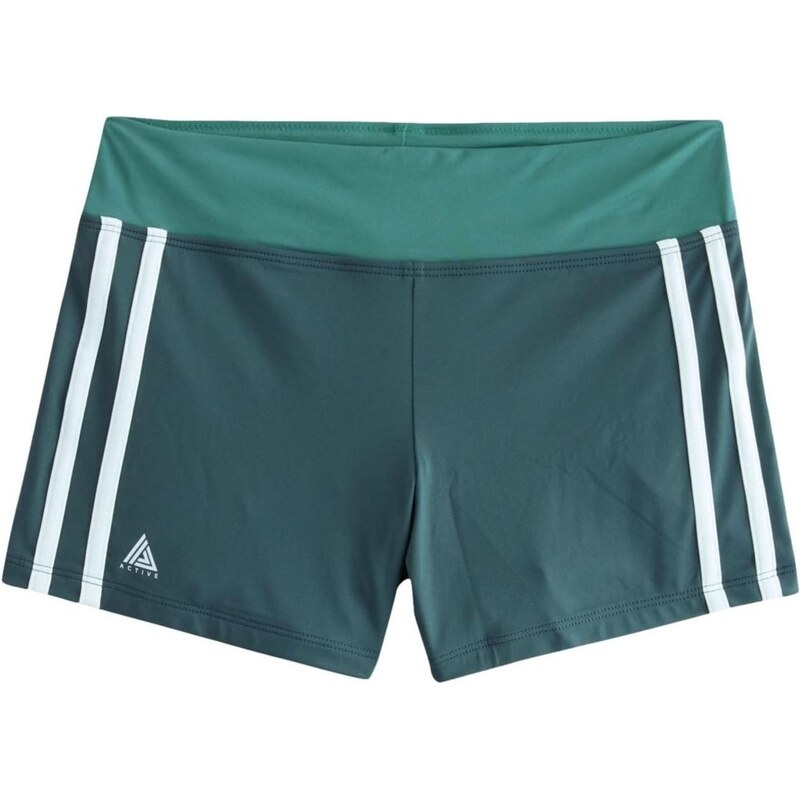 Next Plavecké šortky Active Swim smaragdová / tmavozelená / biela 67106325