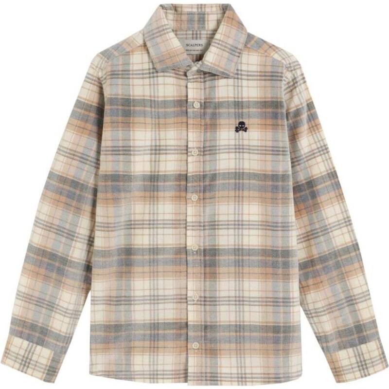 Scalpers Košeľa opálová / svetlohnedá / čierna / biela 67106347