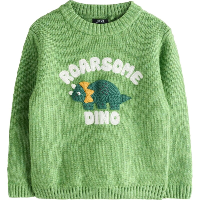 Next Sveter limetová / smaragdová / svetlooranžová / biela 67107024