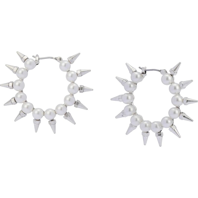 AllSaints Náušnice strieborná / perlovo biela 67106420