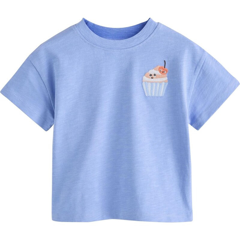 Next Tričko svetlomodrá / koralová / lososová / biela 67107072