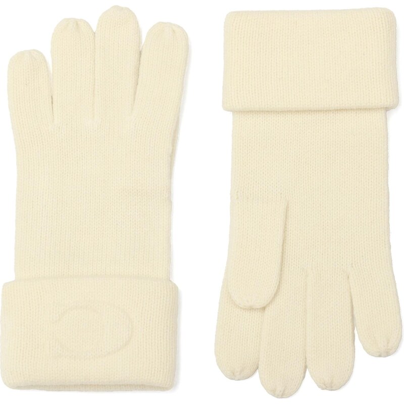 COACH Prstové rukavice biela ako vlna 67106414