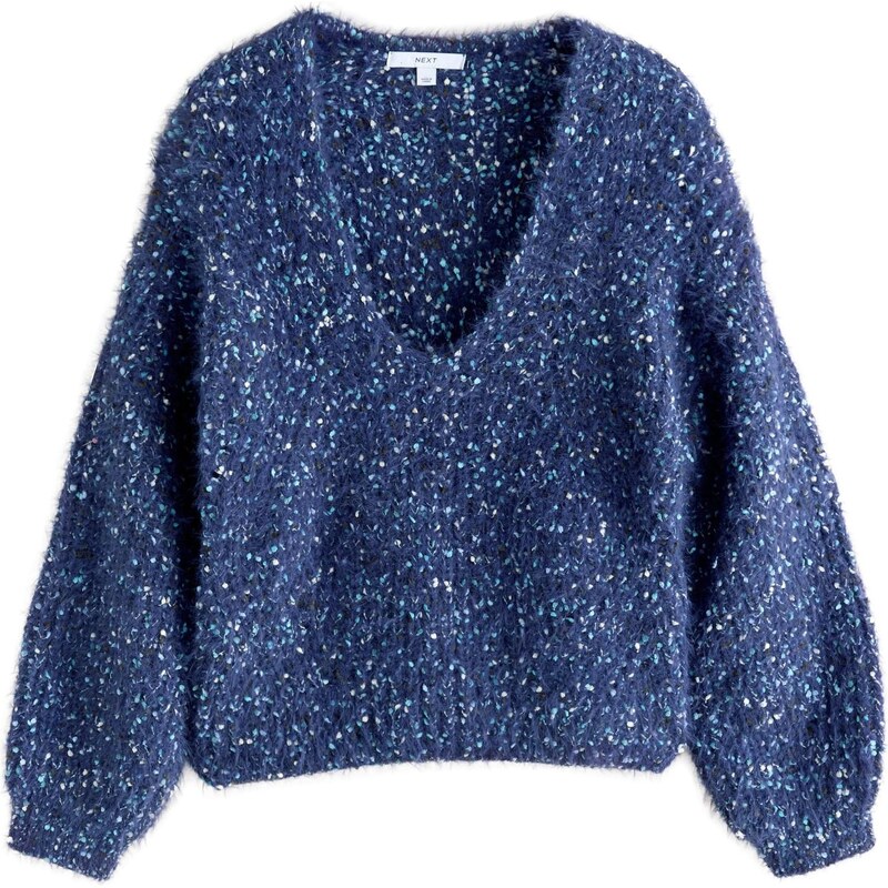 Next Sveter modrá / biela 67107084