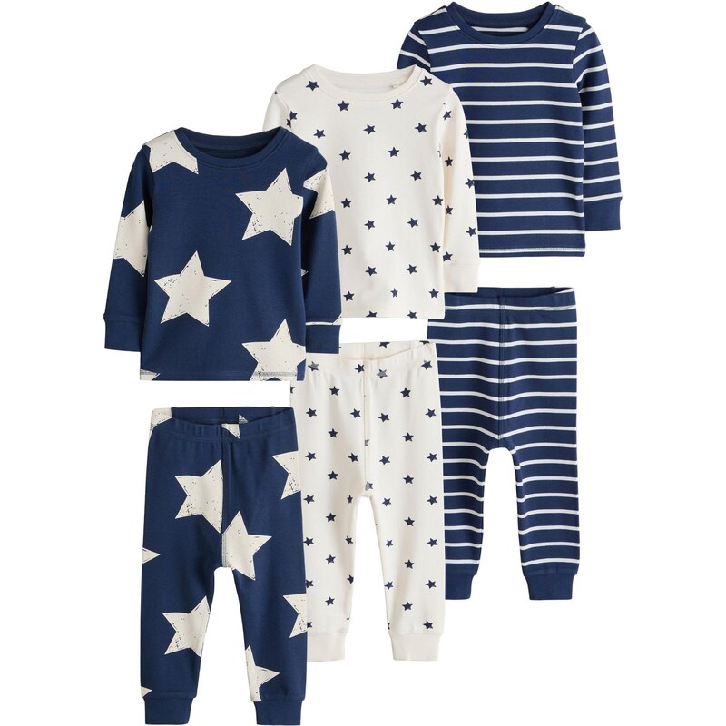 Next Pyžamo námornícka modrá / biela 67106432