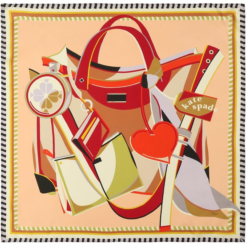 Kate Spade Šatka béžová / svetložltá / svetlosivá / červená 67106429