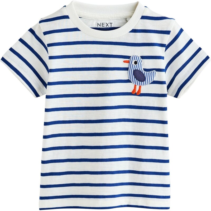 Next Tričko tmavomodrá / oranžová / biela 67107124