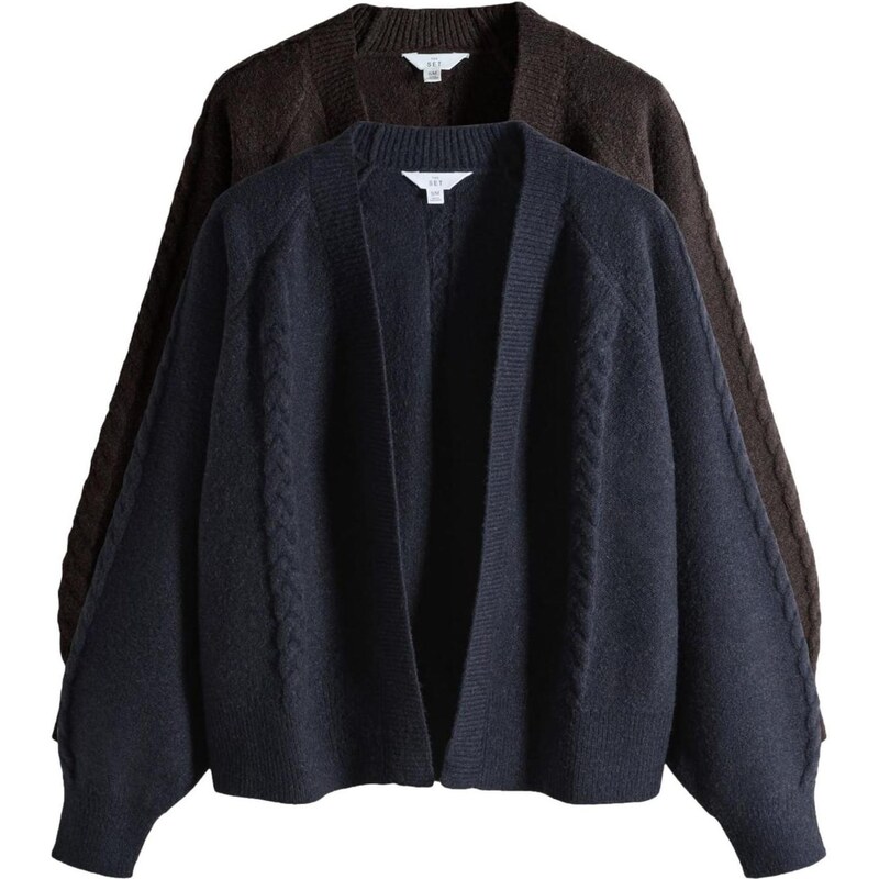 The Set Kardigán modrá / hnedá 67107137