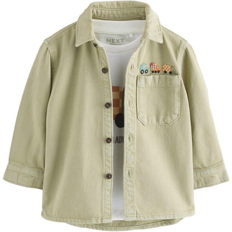Next Prechodná bunda kaki / mätová / oranžová / biela 67106435