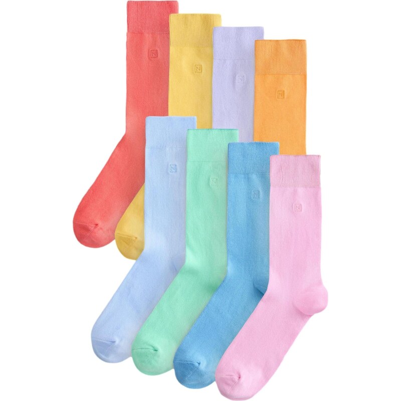 Next Ponožky svetlomodrá / žltá / svetlozelená / pastelovo fialová / 67107150