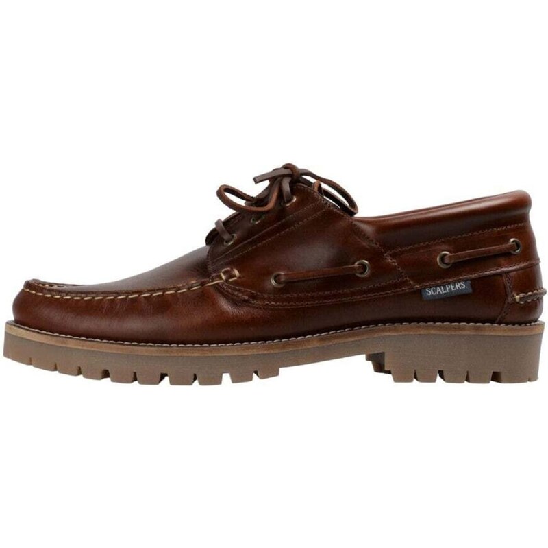 Scalpers Mokasíny Dan tmavohnedá 67106473