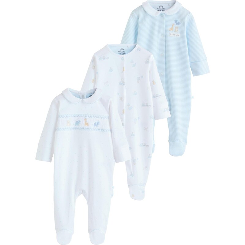 Next Pyžamo pastelovo modrá / svetložltá / biela 67106485