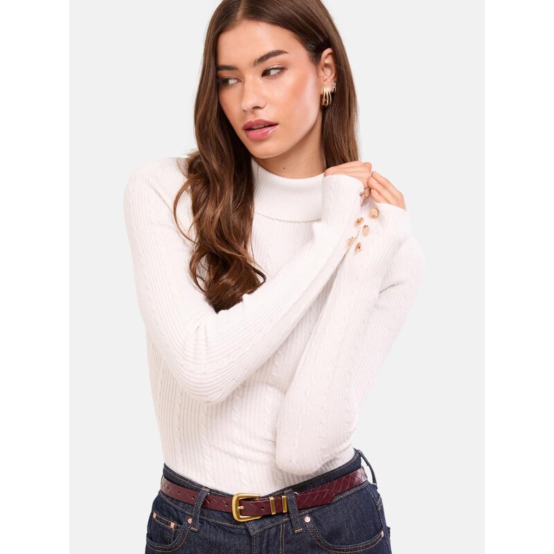 Lipsy Sveter biela 67106589