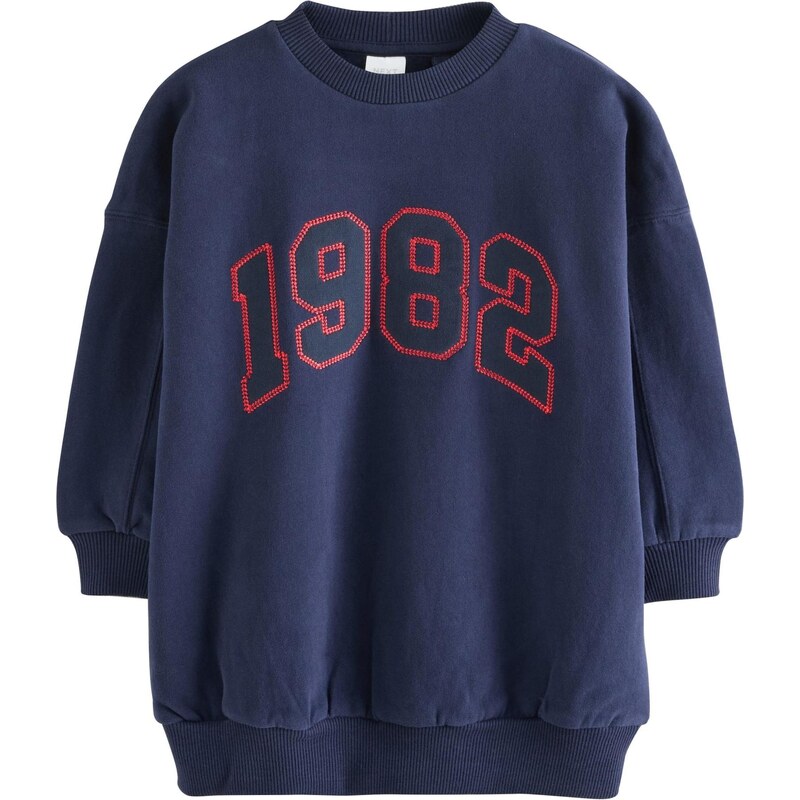 Next Mikina tmavomodrá / svetločervená 67107234