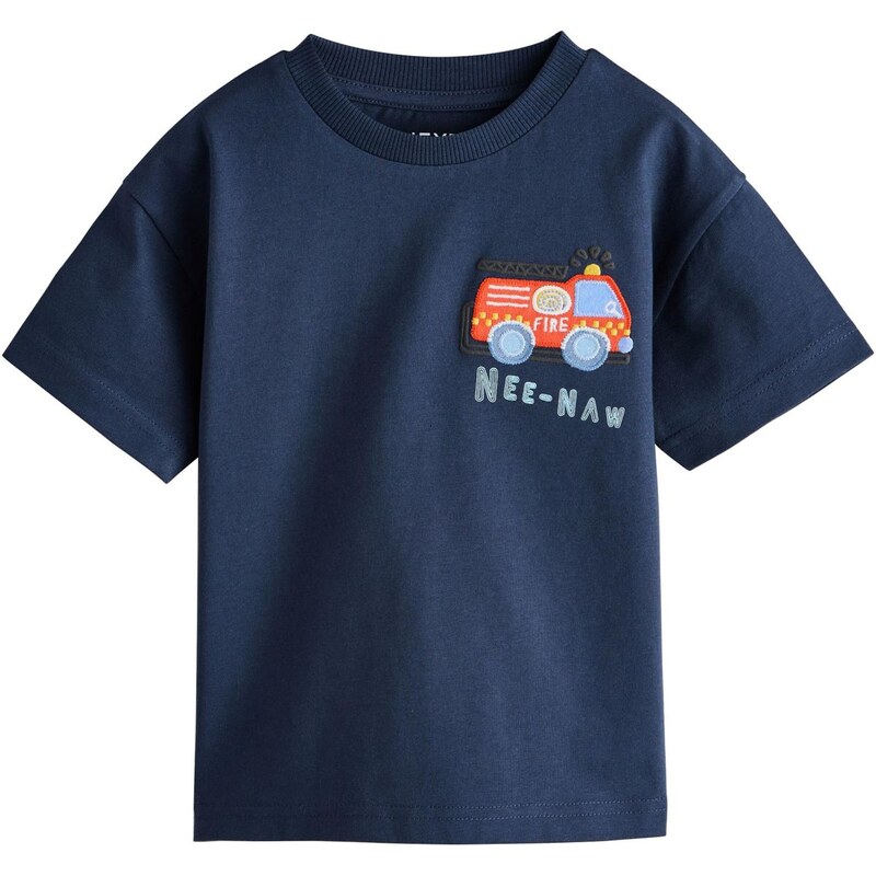 Next Tričko námornícka modrá / svetlomodrá / oranžová / čierna 67106662