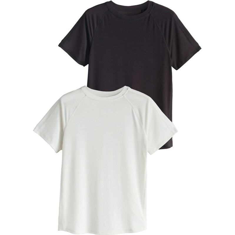 Next Tričko Active krémová / tmavohnedá 67106657