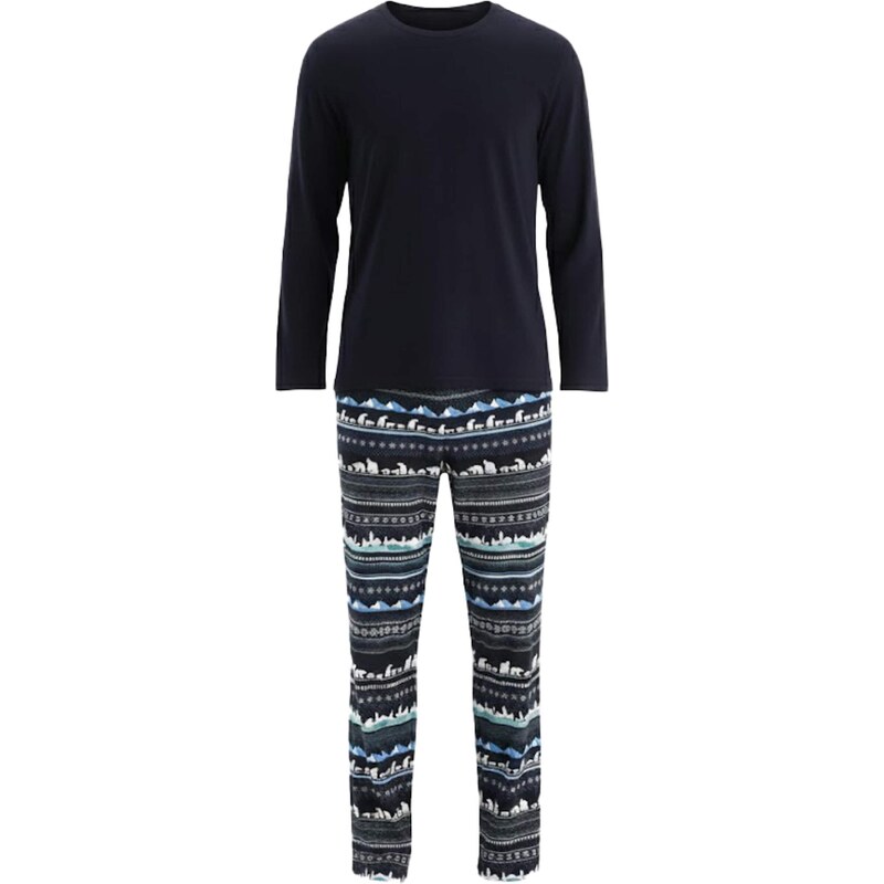 Dagi Dlhé pyžamo modrá / námornícka modrá 67106672