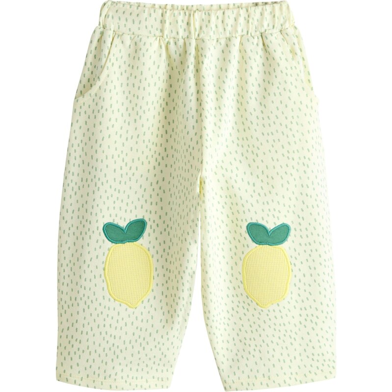 Next Nohavice žltá / svetlozelená 67106671