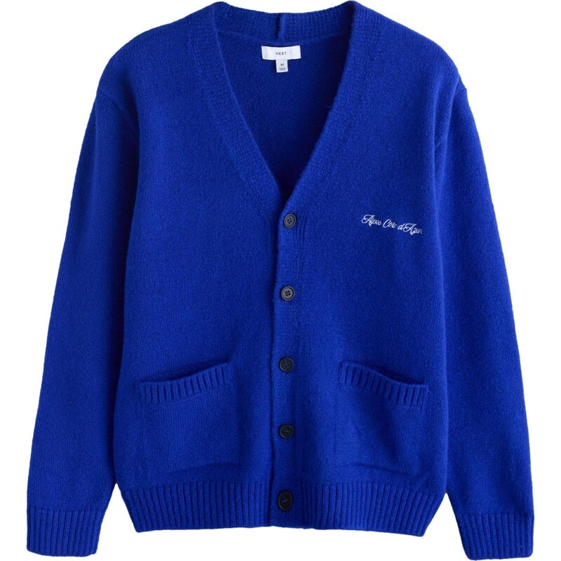 Next Kardigán kráľovská modrá / biela 67106706