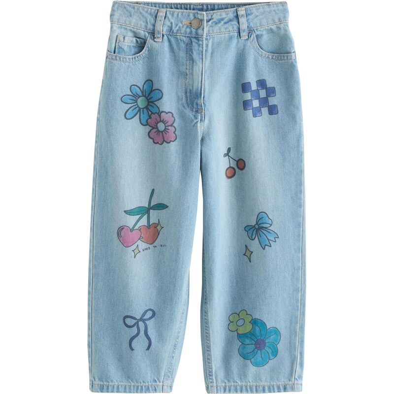 Next Džínsy tyrkysová / modrá denim / svetlomodrá / červená 67106801