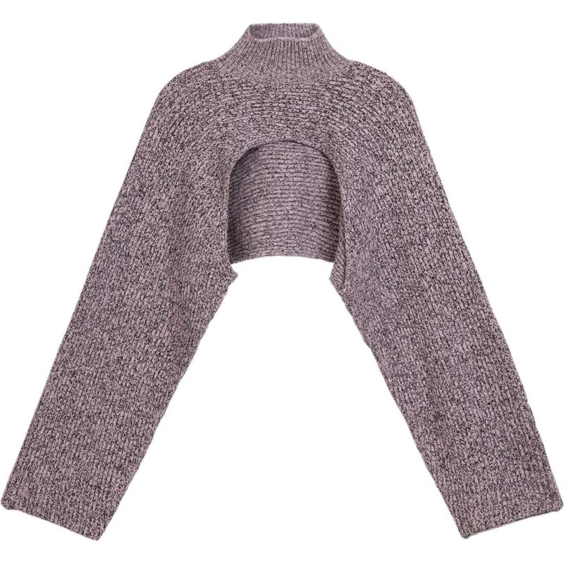 Desigual Mikina fialová melírovaná 67106814