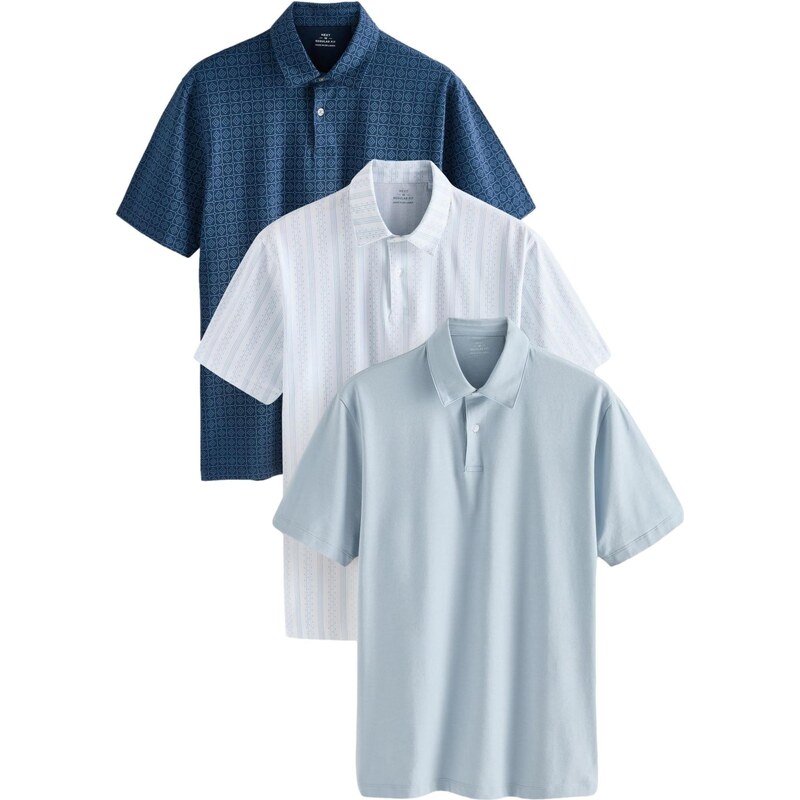 Next Tričko námornícka modrá / svetlomodrá 67106865