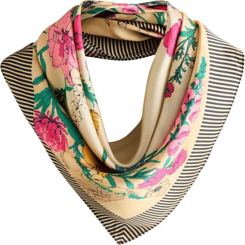 Next Šál svetložltá / smaragdová / ružová / čierna 67106862