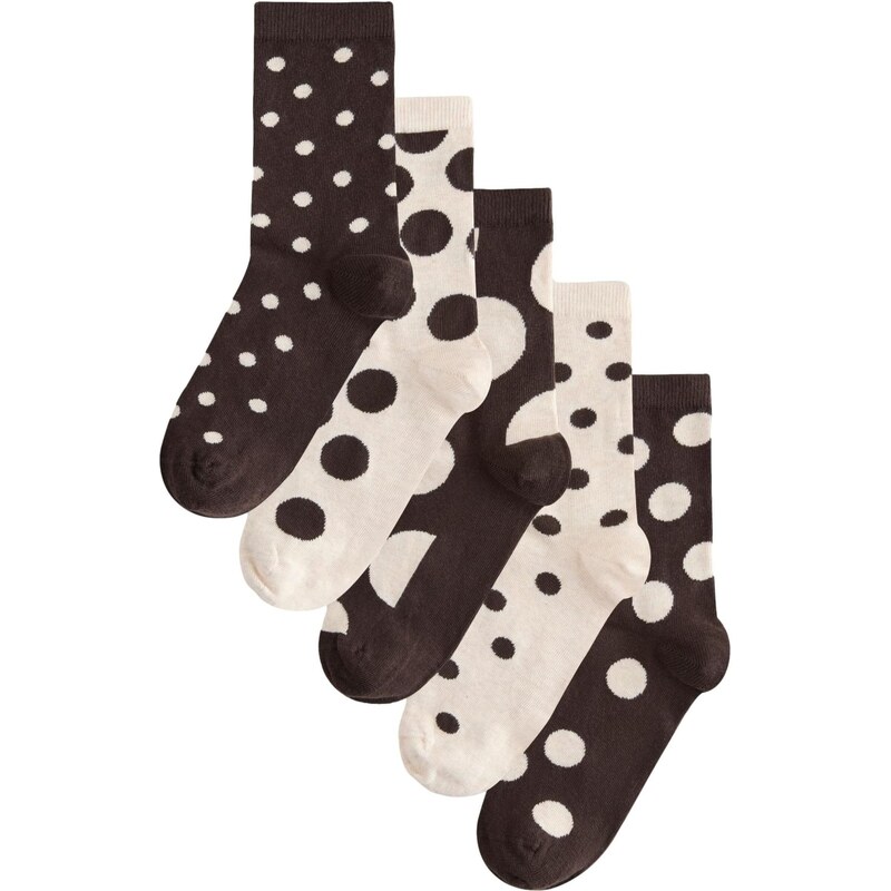 Next Ponožky béžová / tmavohnedá 67106855