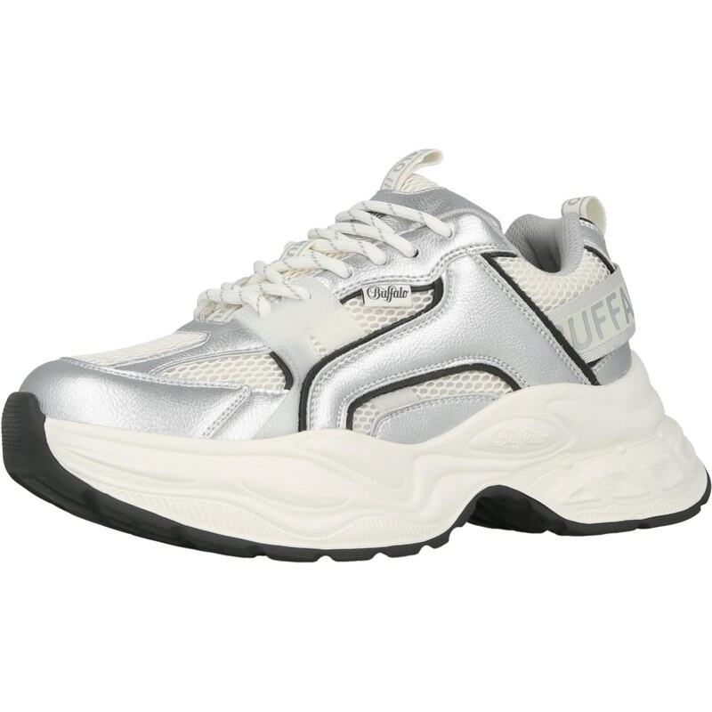 BUFFALO Nízke tenisky Yuno One čierna / strieborná / šedobiela 67111814
