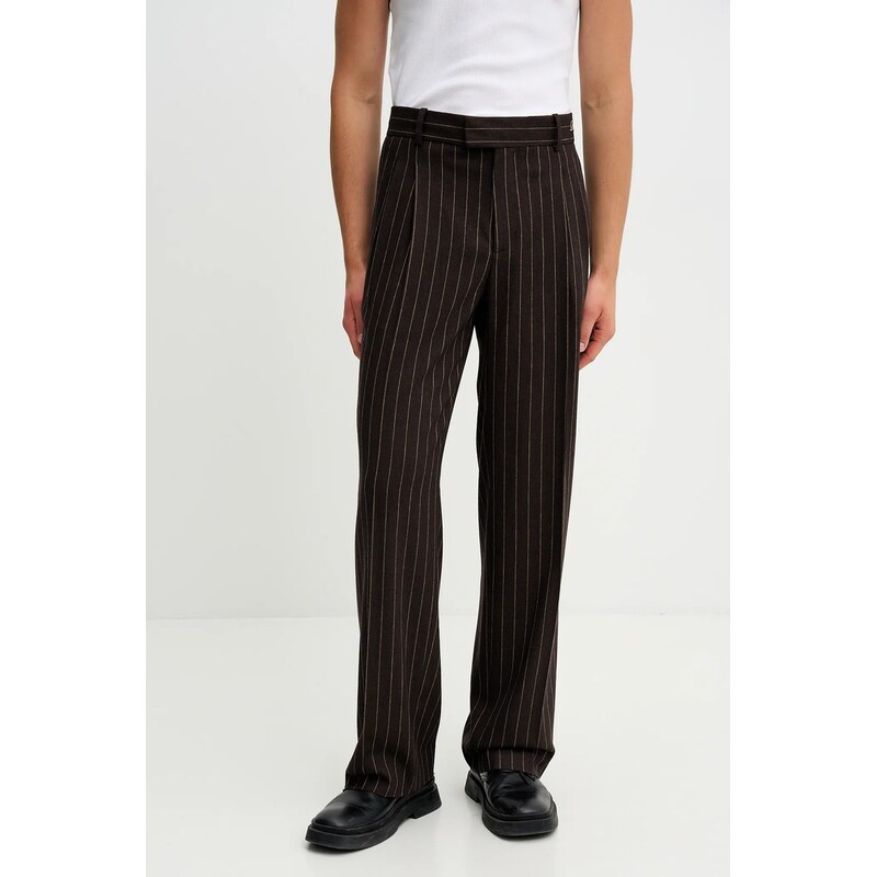Nohavice s prímesou vlny Drôle de Monsieur Le Pantalon Pinstripes 66596728