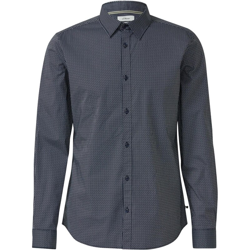 s.Oliver Košeľa námornícka modrá / biela 67111793