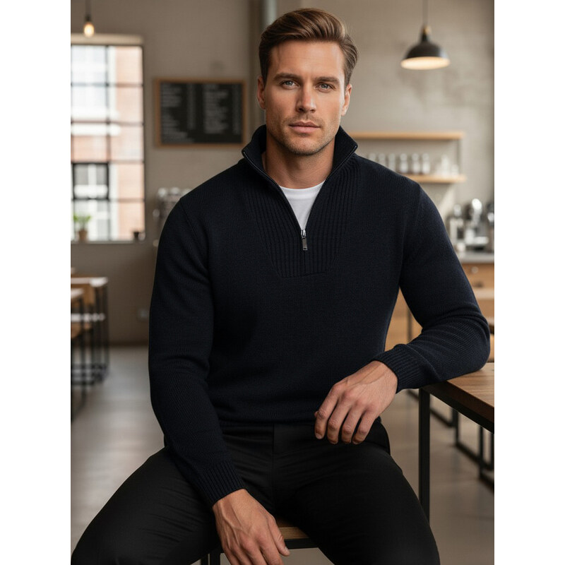 DStreet Pánsky sveter na zips 66914610